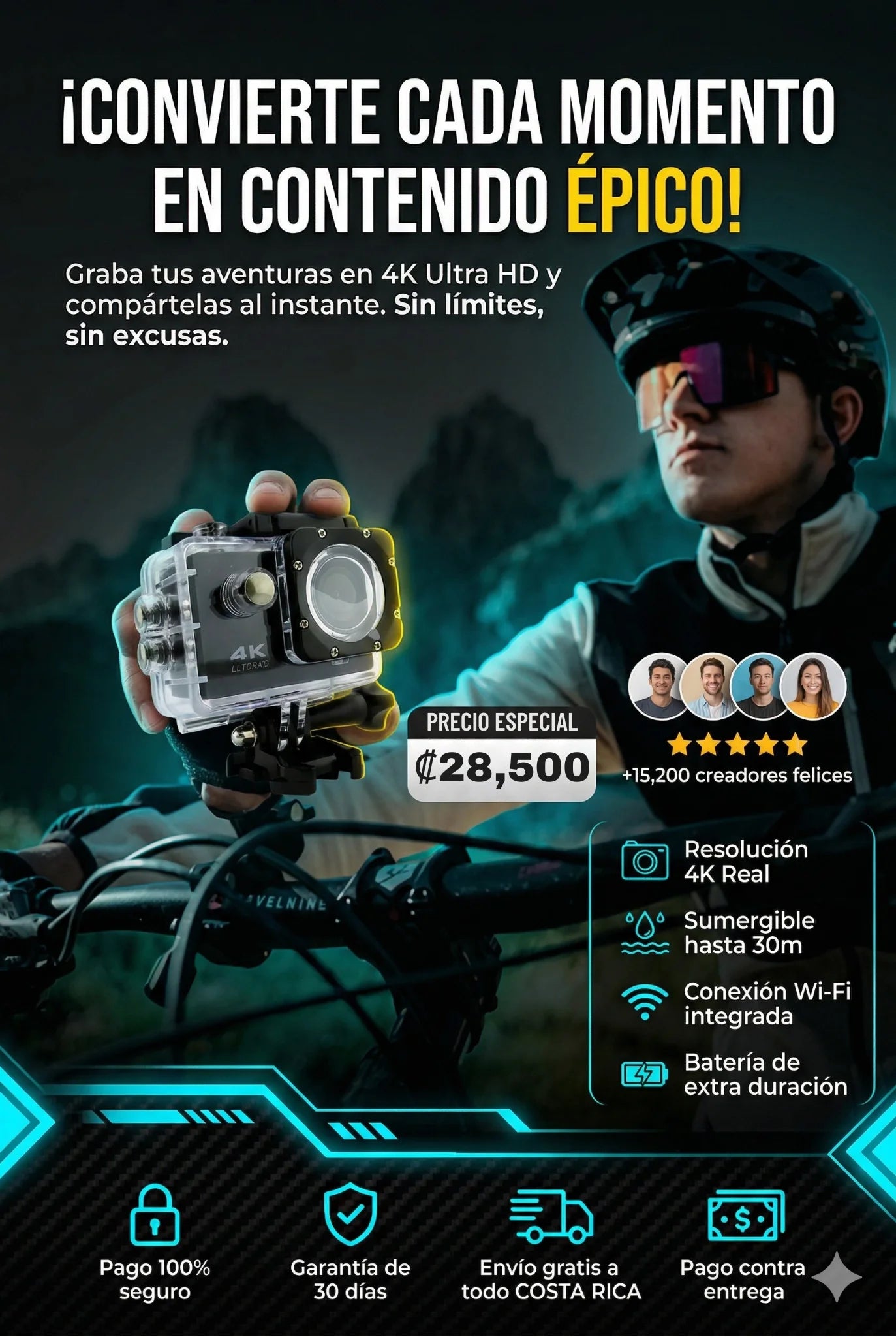 Cámara Deportiva 4K SPORTS