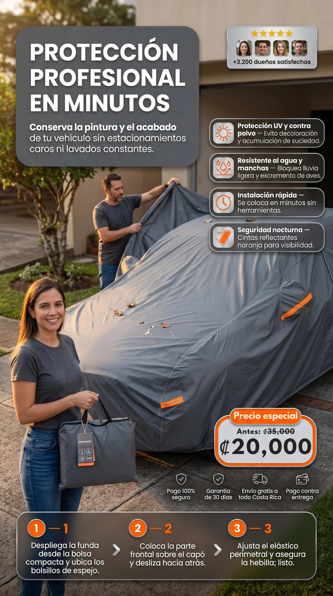 Protector Impermeable para Automóvil Premium