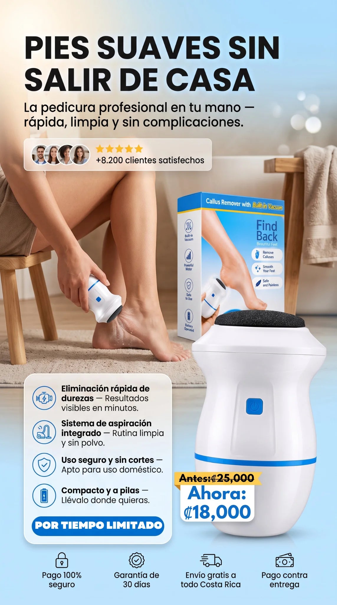 Removedor de Callos Portátil