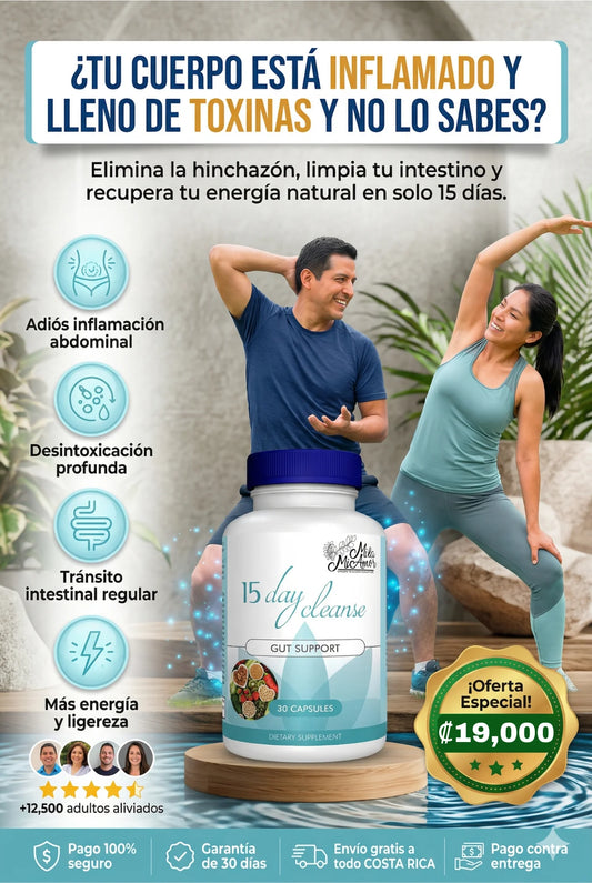 15 DAY CLEANSE – Limpieza Natural de Intestino y Colon