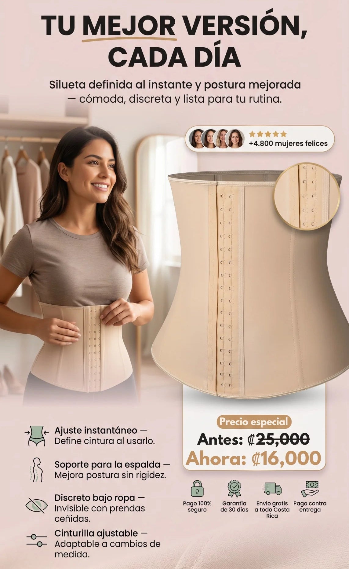 Faja Moldeadora Reductora de Cintura