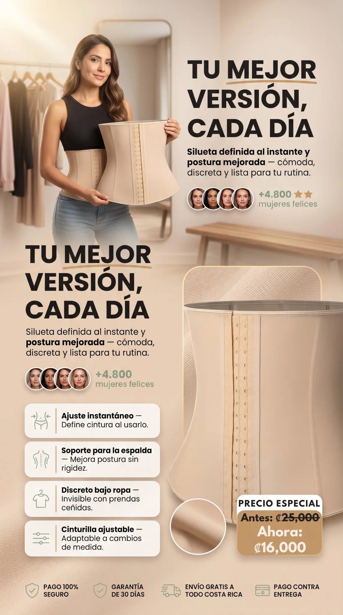 Faja Moldeadora Reductora de Cintura