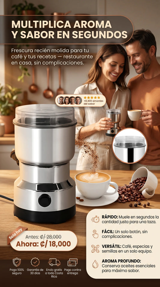 Molinillo Eléctrico Multifuncional para Café y Especias